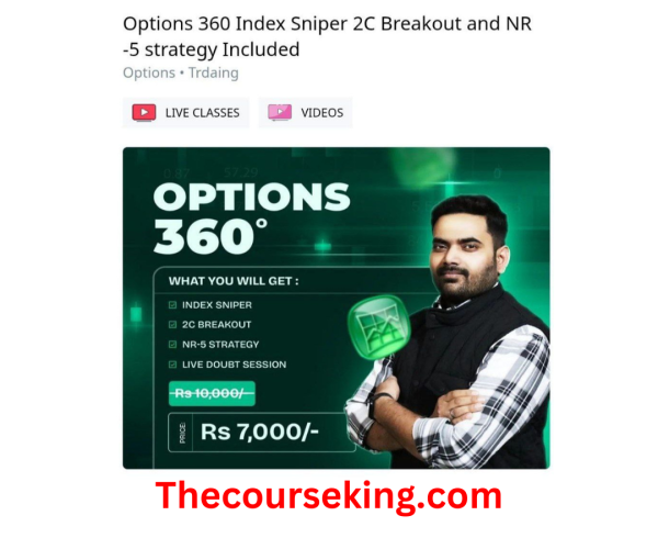 Trade for Sure Course – Option 360 Index Sniper 2C Breakout and NR-5 Strategy Included