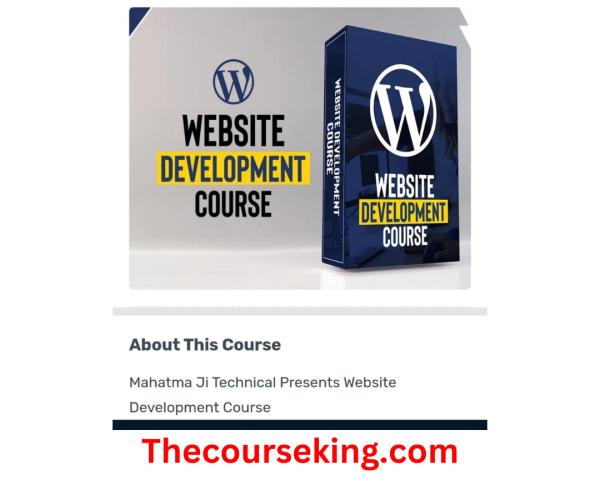 Mahatma Ji Technical Website Development Course
