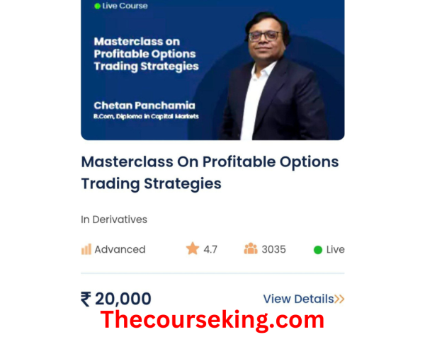 Chetan Panchamia Masterclass on Profitable Options Trading Strategies Course