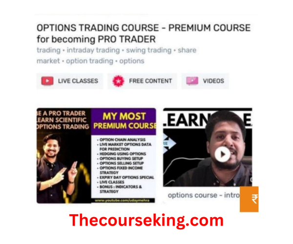 Nifty Prediction Option Trading Course by Uday Mehra