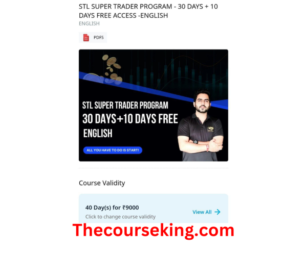 Super Trader Lakshya 30 Days Program Course 2025