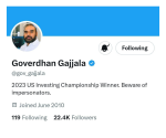 Goverdhan Gajjala Swing Trading Course