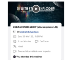 DREAM WORKSHOP (stockexploder AI)