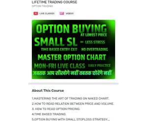 LIFETIME TRADING COURSE by Derivative Trader Sameer